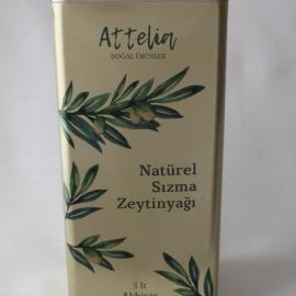 Attelia Yüksek Kalite Natürel Sızma Zeytinyağı 5 Lt - Dolunayca