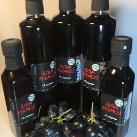 Siyah Üzüm Pekmezi (500 Ml) Odun Ateşinde - BULUT TARIM ÇİFLİGİ 