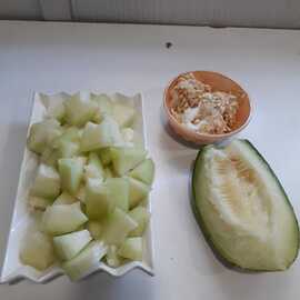 (Ata Tohumu) Dilimli Altınbaş Kavunu Tohumu 1 Paket----(10 Adet)