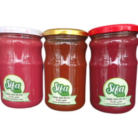 Kızılcık Ve Kuşburnu Marmelatı , Kızılcık Püresi 3Adet*850Gr 