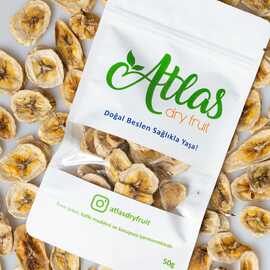 Kurutulmuş Muz / Katkısız, Şeker-Koruyucu İlavesiz