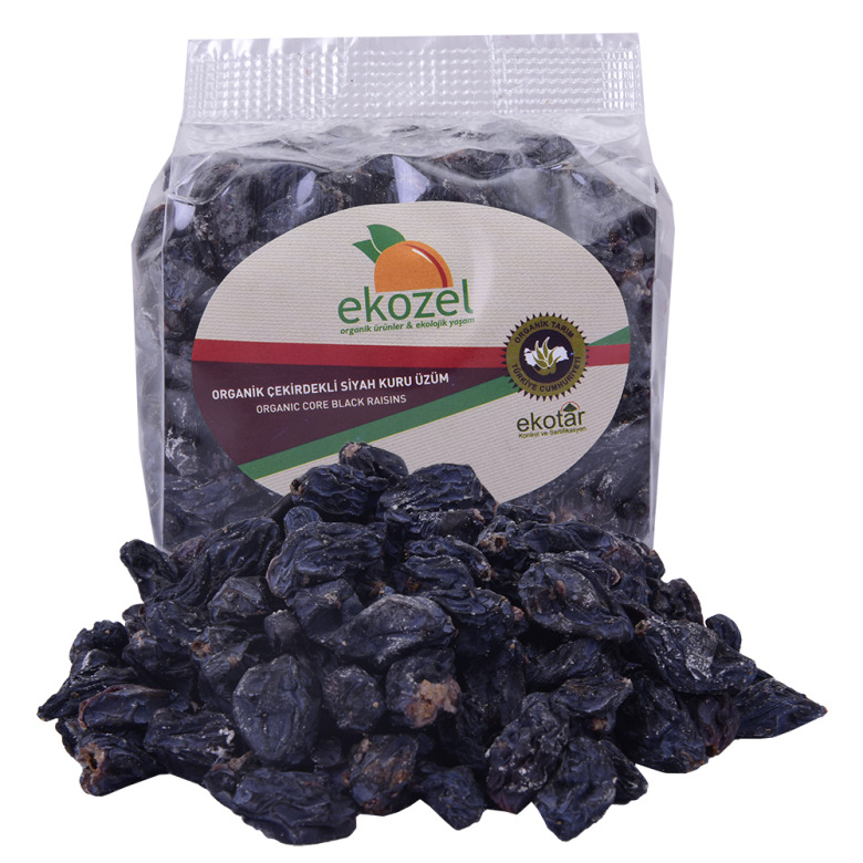 Organik Siyah Çekirdekli Kuru Üzüm