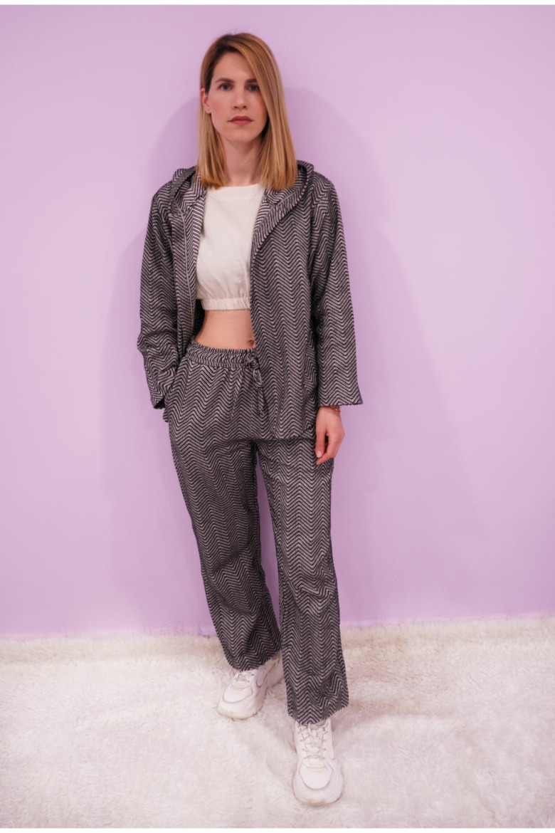 %100 Pamuk El Dokuması Ceket-Pantolon Takım