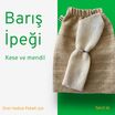 El Dokuması Barış İpeği Kese-Mendil