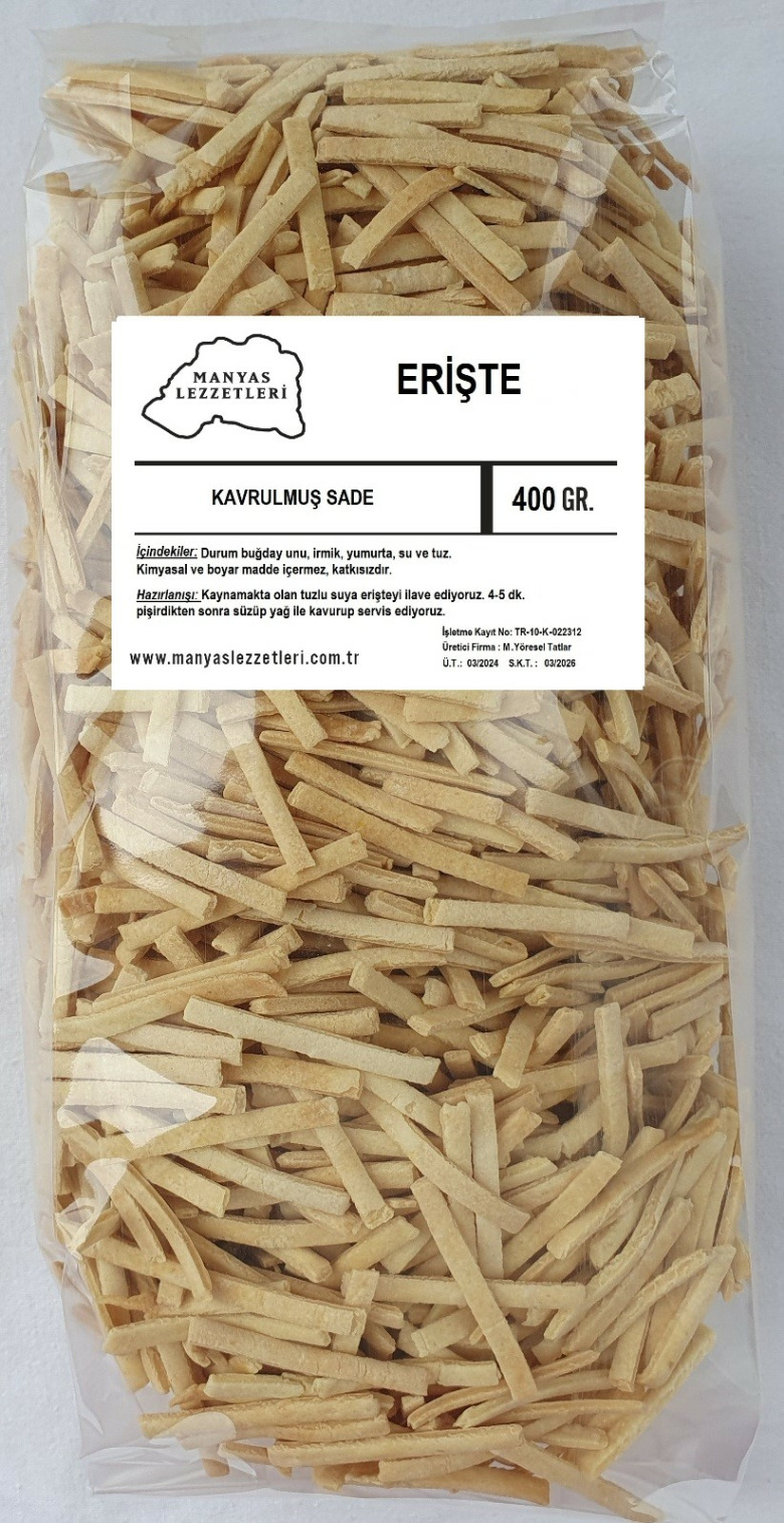 Kavrulmuş Sade Erişte 