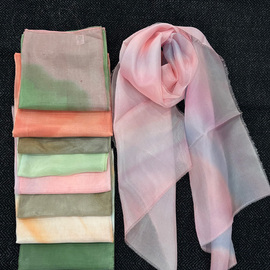 %100 İpek El Boyaması Fular