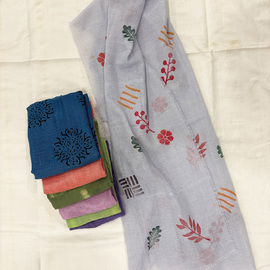 %100 Pamuk El Dokuması-El Baskılı Şal&fular