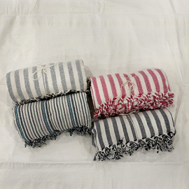 El Dokuması Pamuk-Keten Karışımı Peştemal