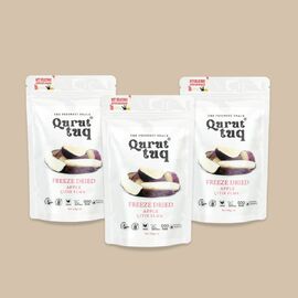 3'lü Paket Freeze Dried Dondurularak Kurutulmuş Çıtır Elma 3X20G