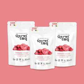 3'lü Paket Freeze Dried Dondurularak Kurutulmuş Çilek Cipsi 20G