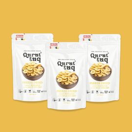 Freeze Dried-Dondurularak Kurutulmuş Çıtır Muz Dilimi 3X20G