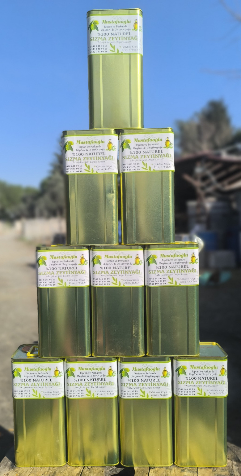 Coğrafi İşaret Tescilli İade Garantili Erken Hasat 5 Lt Natürel Sızma Zeytinyağı
