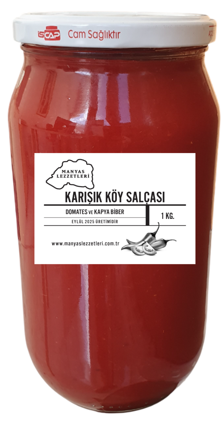 Domates Biber Karışık Salça 1 Kg.