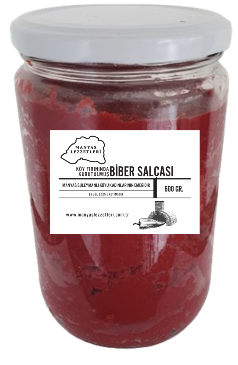 Köy Fırınında Kurutulmuş Biber Salçası 600 Gr.