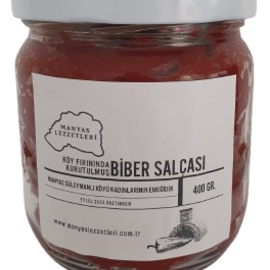 Köy Fırınında Kurutulmuş Biber Salçası 400 Gr.
