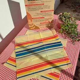 35X35 Rainbow Balmumu Gıda Sarma Bezi – Tekli