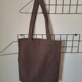 Kahve Duck Kumaş Omuz Çantası – 33X38 Cm