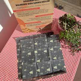 28X28 Çam Ağaçlı Balmumu Gıda Sarma Bezi – Tekli