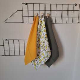 3’Lü Limon Desenli Müslin Kurulama Bezi Seti – 30X30 Cm