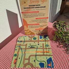 28X28 Tren Yolu Balmumu Gıda Sarma Bezi – Tekli