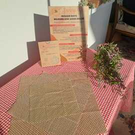 Mor Kalpli Balmumu Gıda Sarma Bezi – 3’Lü Set