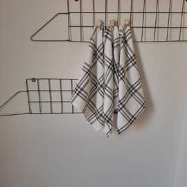 3’Lü Ekose Pamuk Kurulama Bezi Seti – 30X30 Cm