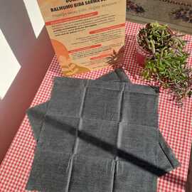 35X35 Gece Siyahı Balmumu Gıda Sarma Bezi – Tekli