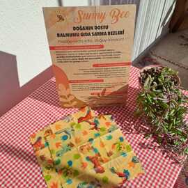 20X20 Dino Balmumu Gıda Sarma Bezi – Tekli