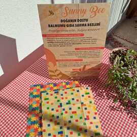 20X20 Blok Balmumu Gıda Sarma Bezi – Tekli