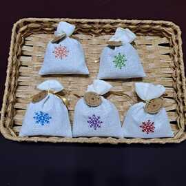 El Nakışı Kar Tanesi Lavanta Kesesi – 5 Farklı Renkte 5'li Set