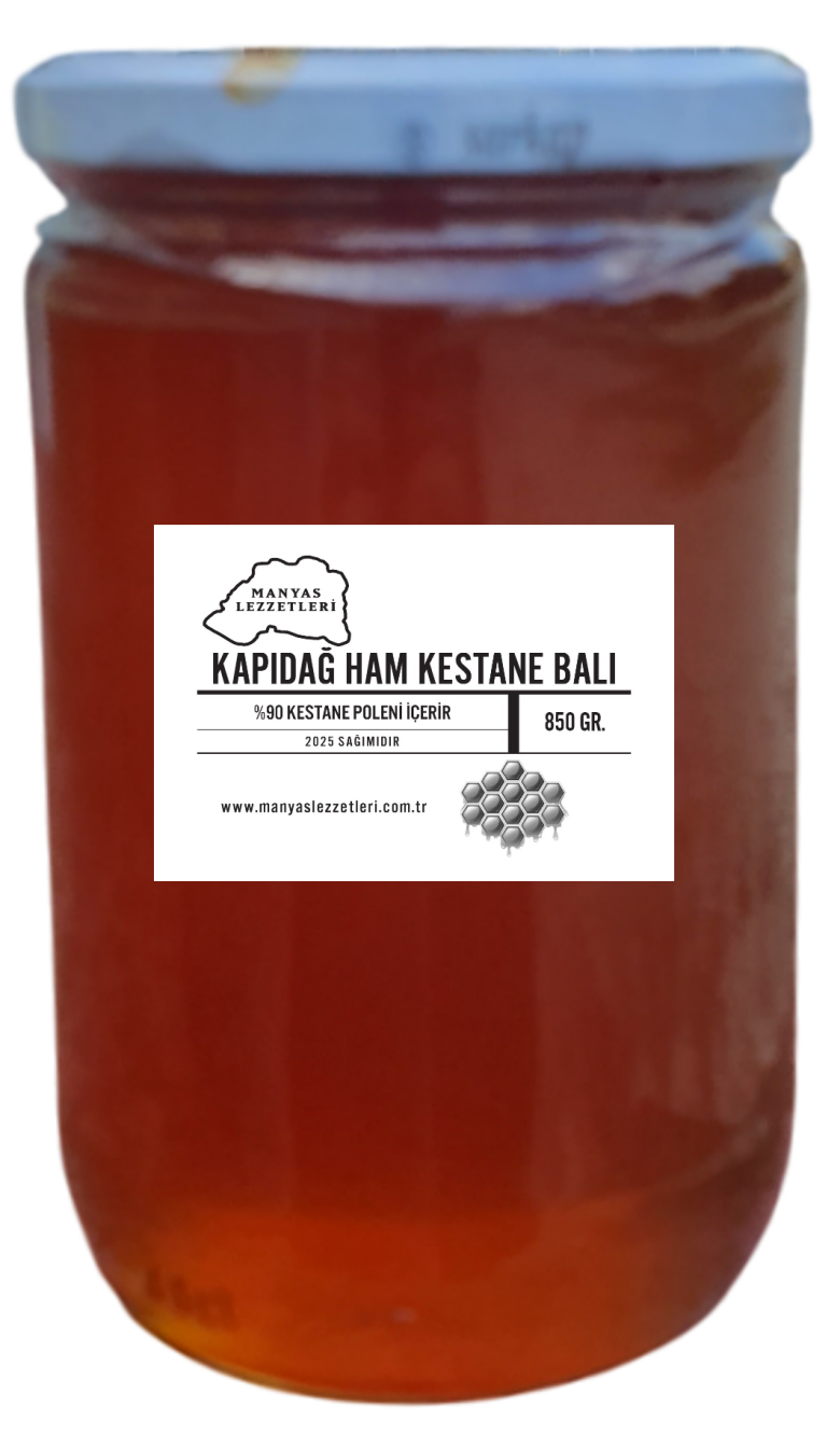 Kapıdağ Ham Kestane Balı 2025 Sağımı 850 Gr. Analiz Raporlu