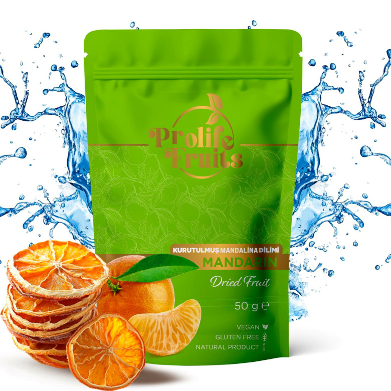 Prolife Fruit's Kurutulmuş Mandalin 50Gr