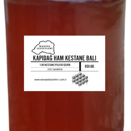 Kapıdağ Ham Kestane Balı 2025 Sağımı 850 Gr. Analiz Raporlu